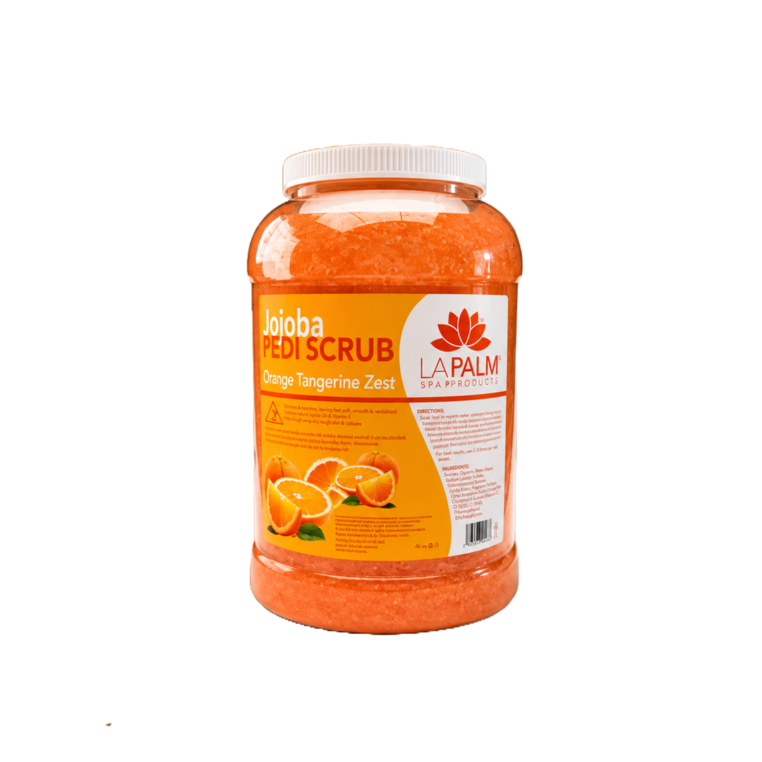 La Palm Pedi Gel Scrub - Orange Tangerine Zest 1Gal