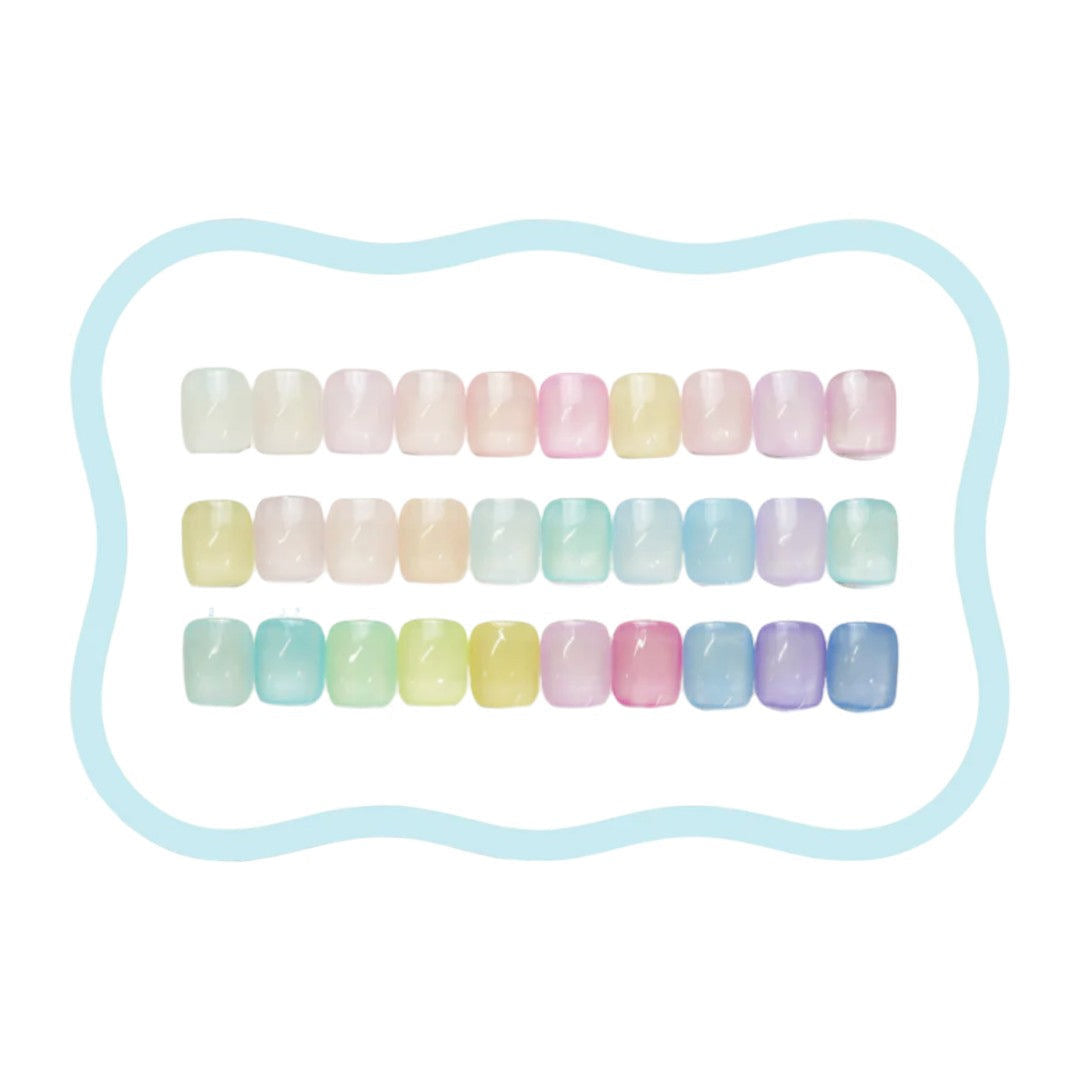 Enoi Sheer Gel Polish - Baby Soft Collection #01-30 30Pcs