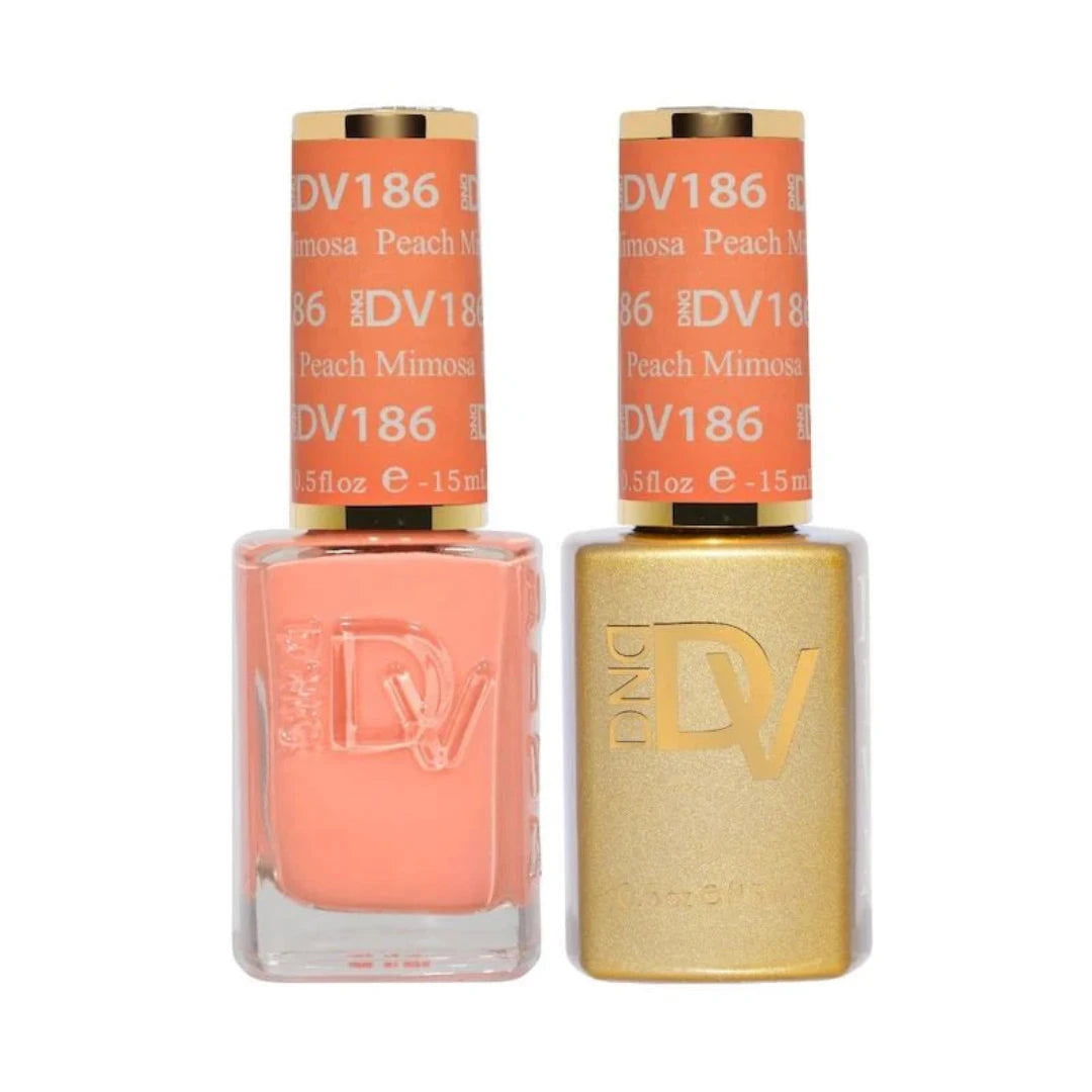DND Diva Gel & Lacquer Duo - Peach Mimosa #186
