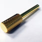 Startool Nail Drill Bits - Large Barrel Carbide STF Fine Grit 1/8 Gold