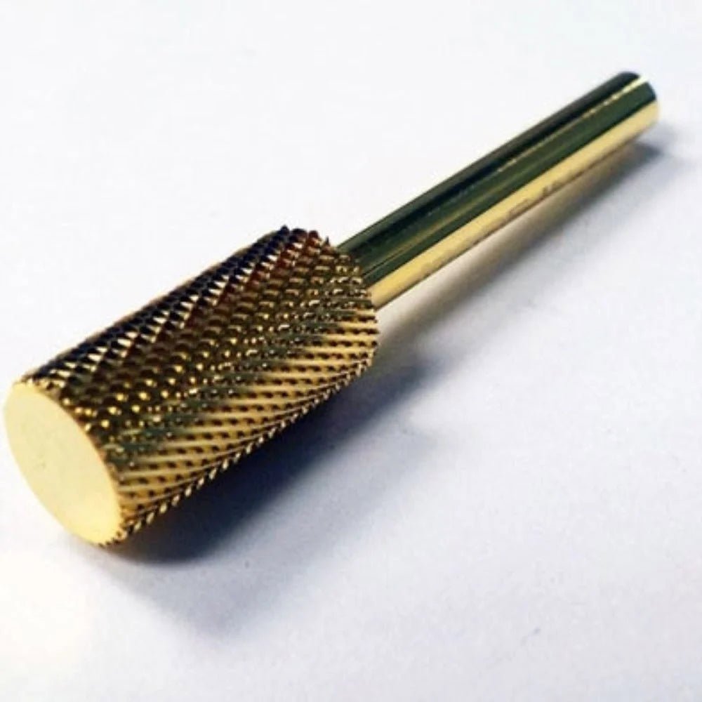 Startool Nail Drill Bits - Large Barrel Carbide STF Fine Grit 1/8 Gold