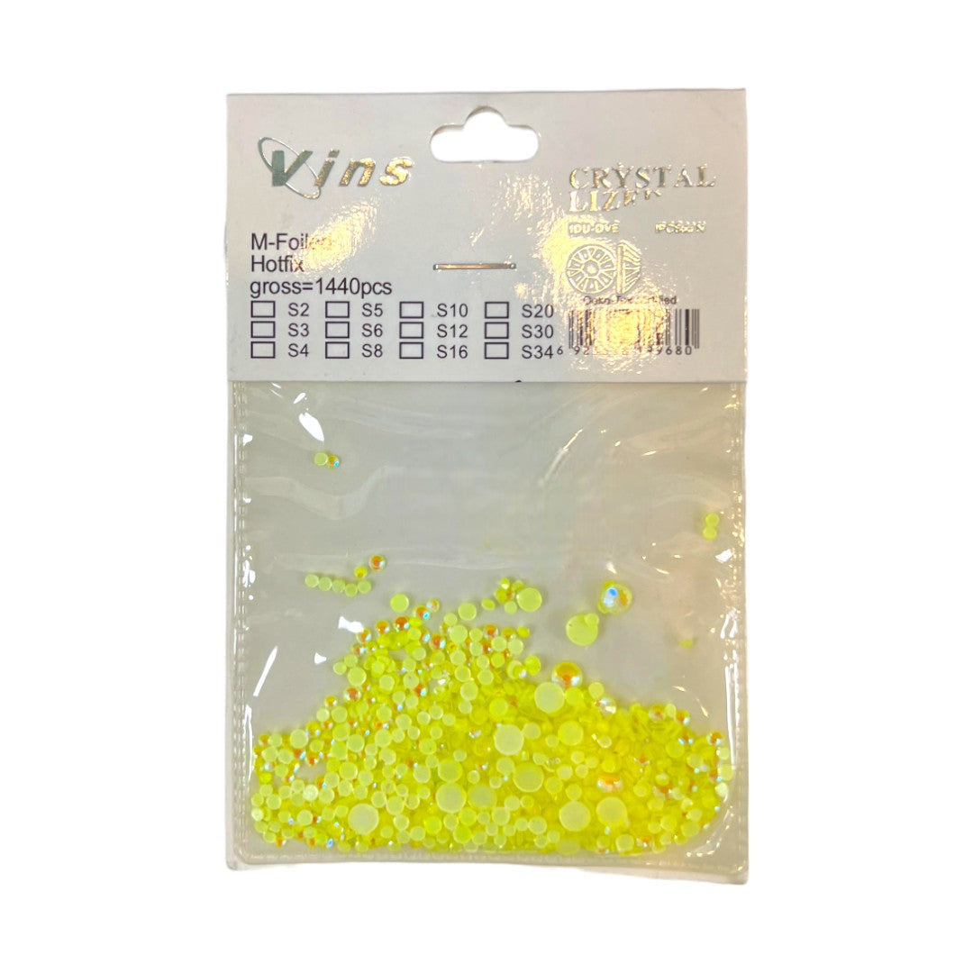 CNBS Rhinestones - Colourful Assorted Flatback Crystals 1440pcs