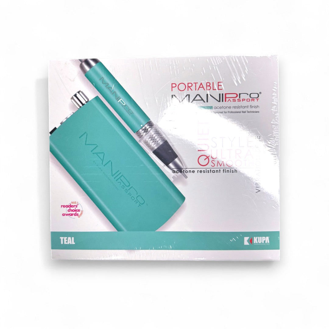 Kupa Portable Manipro Passport E-File Complete Set W/ KP-55 Handpiece - Teal