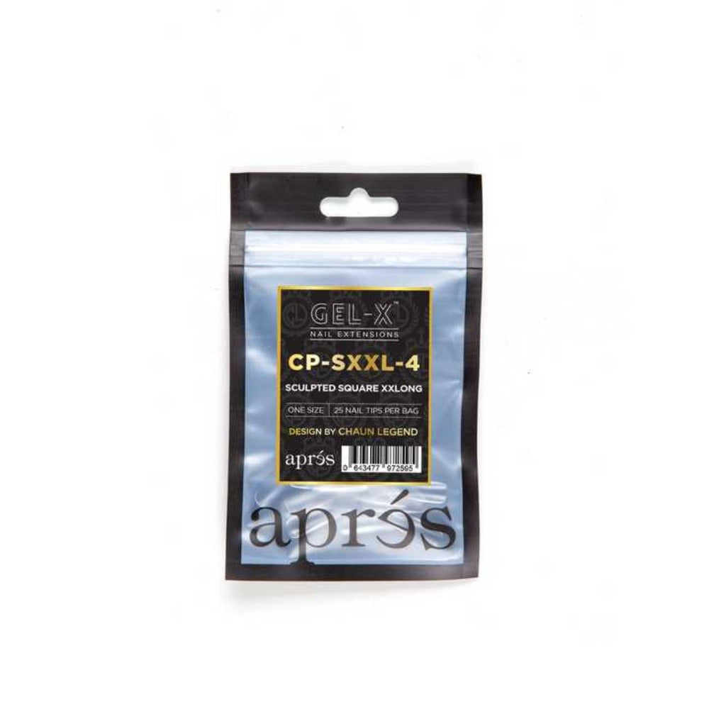 Apres X Chaun Legend Gel-X Refill Tips - Sculpted Square Xxlong (50Pcs)