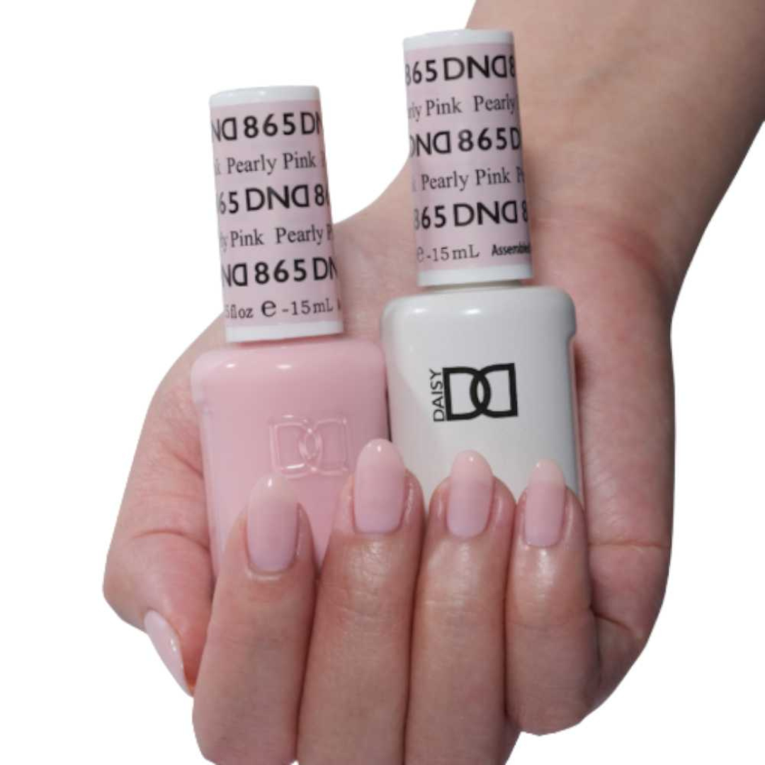 DND Sheer Gel & Lacquer Duo - Pearly Pink #865