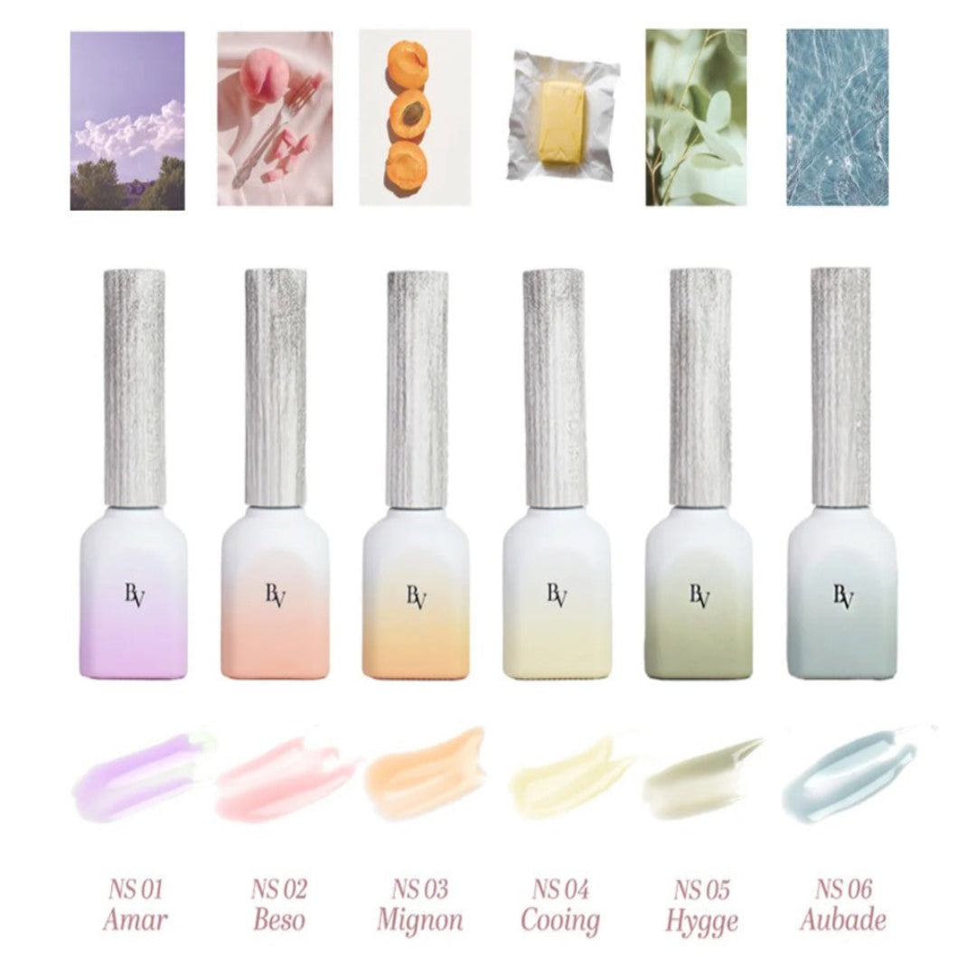 Bevlah Gel Polish - Romantick & Memoro Collection (12Pcs) + Free 6 Mixing Jars