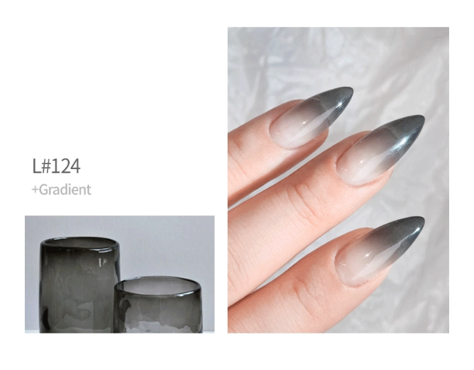 Liuhwa Gradient Gel - Grady Collection #L117-124 (8Pcs) + Grabbing Pen + Sponges