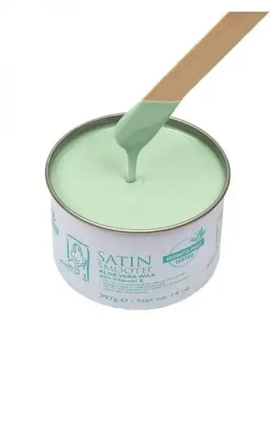 Satin Smooth Soft Wax - Aloe Vera 14Oz #SSW14AVG