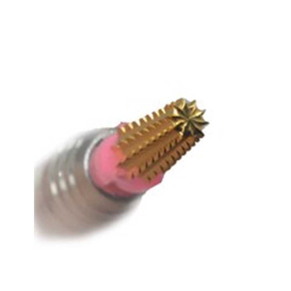 SP Nail Drill Bits - 5in1 Carbide G4X Quadruple Extra Coarse Grit 3/32 Gold