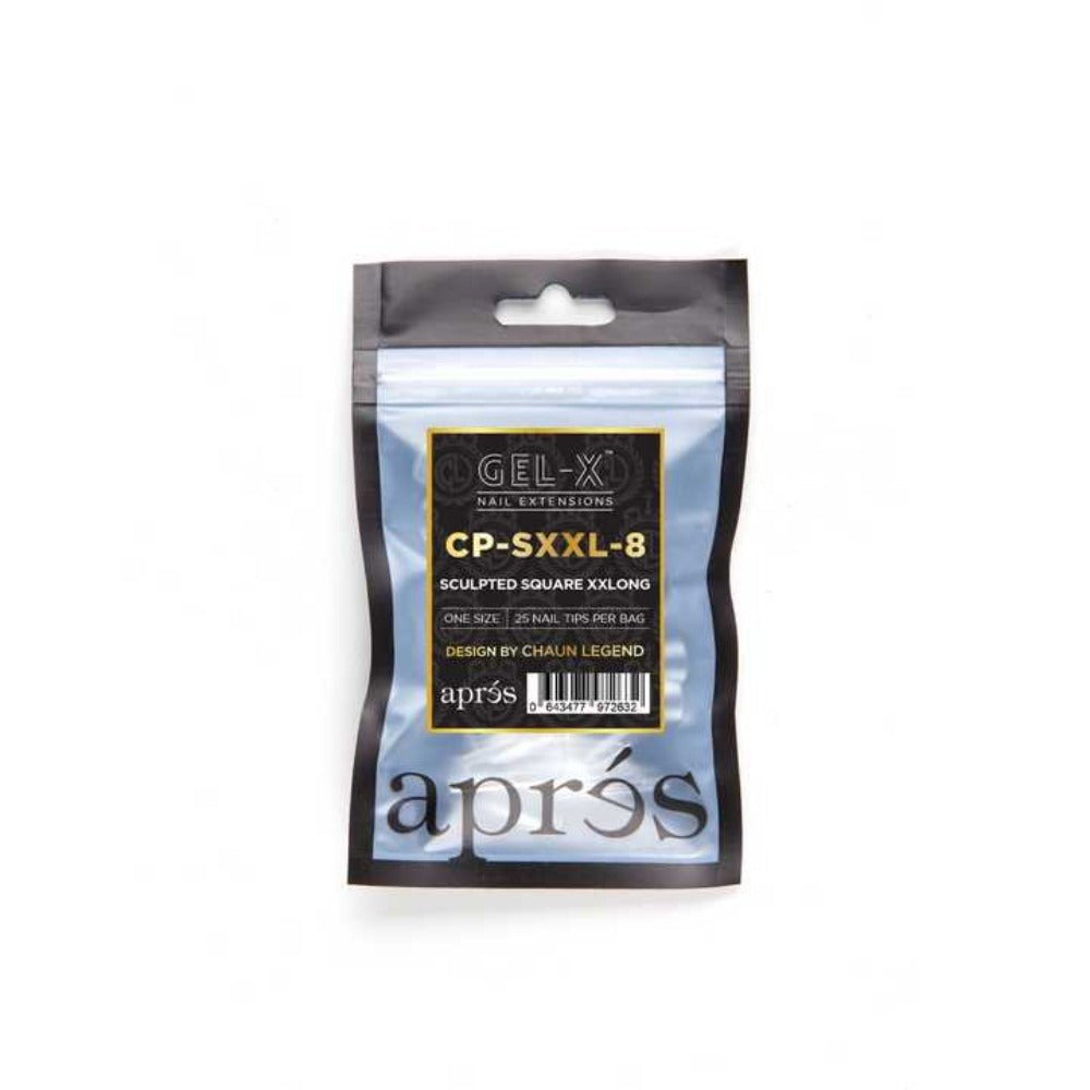 Apres X Chaun Legend Gel-X Refill Tips - Sculpted Square Xxlong (50Pcs)