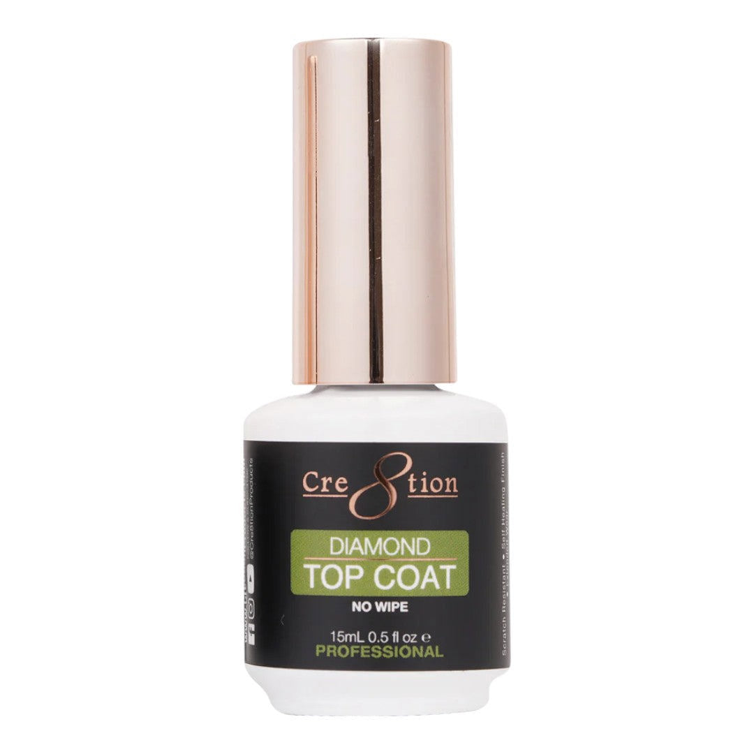 Cre8tion Soak Off Gel Top Coat - No Wipe Diamond 0.5Oz