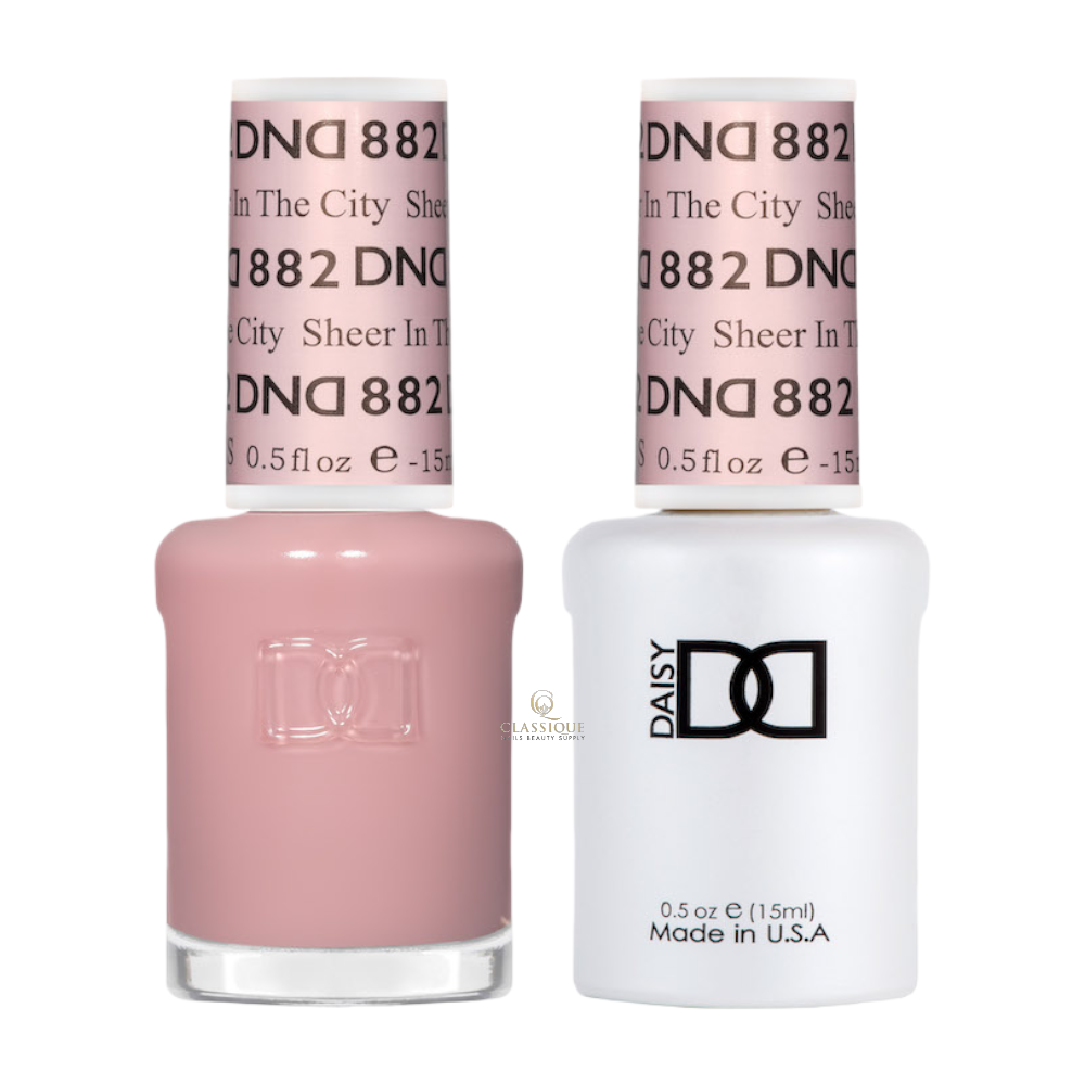 DND Sheer Gel & Lacquer Duo - Sheer In The City #882