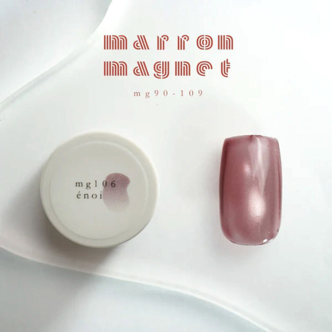 Enoi Magnetic Gel Polish, Japanese Brand - Marron Magnet MG106
