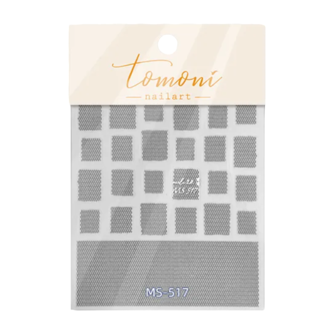 CNBS Fabric Pattern Design Nail Stickers, uv gel nails stickers