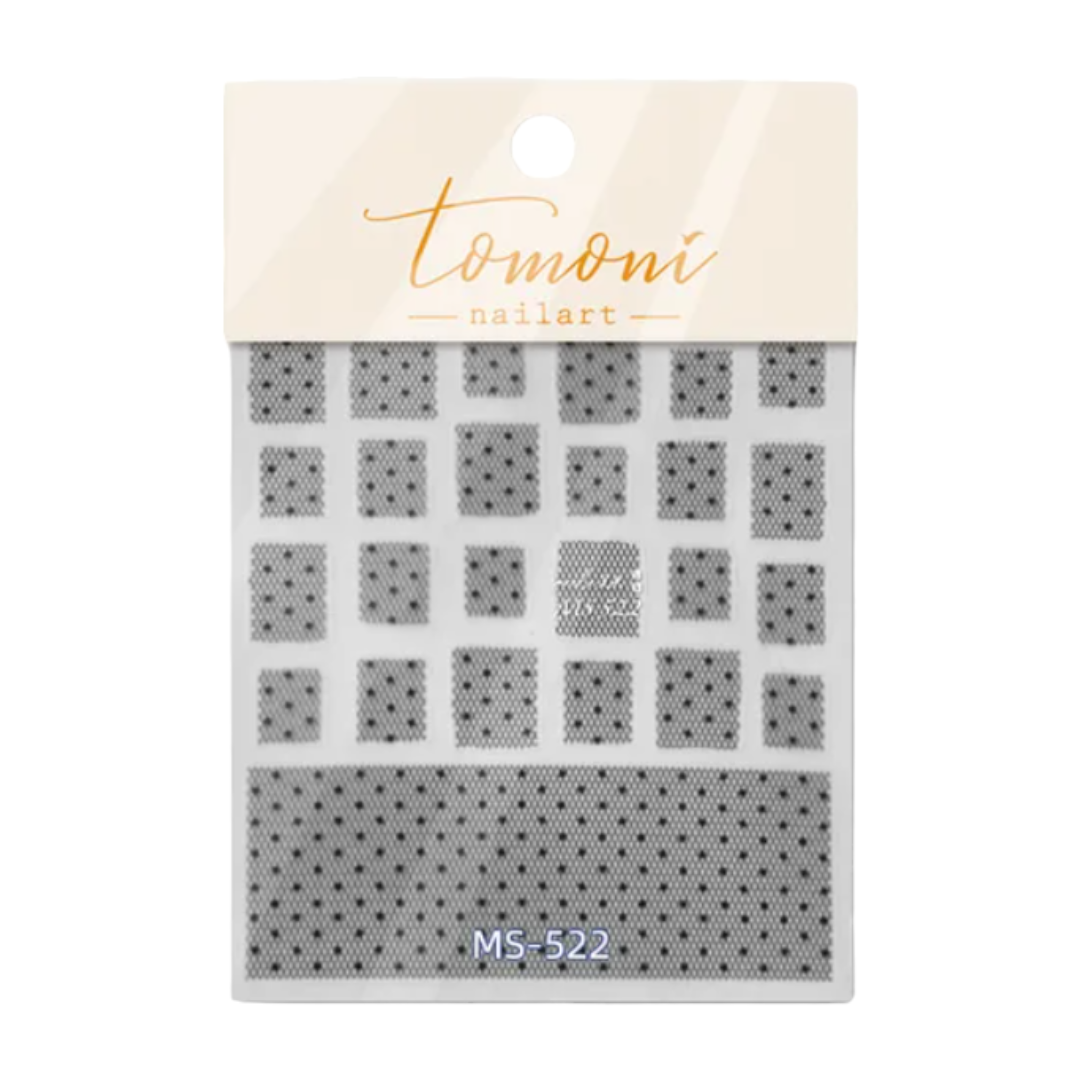CNBS Fabric Pattern Design Nail Stickers, uv gel nails stickers