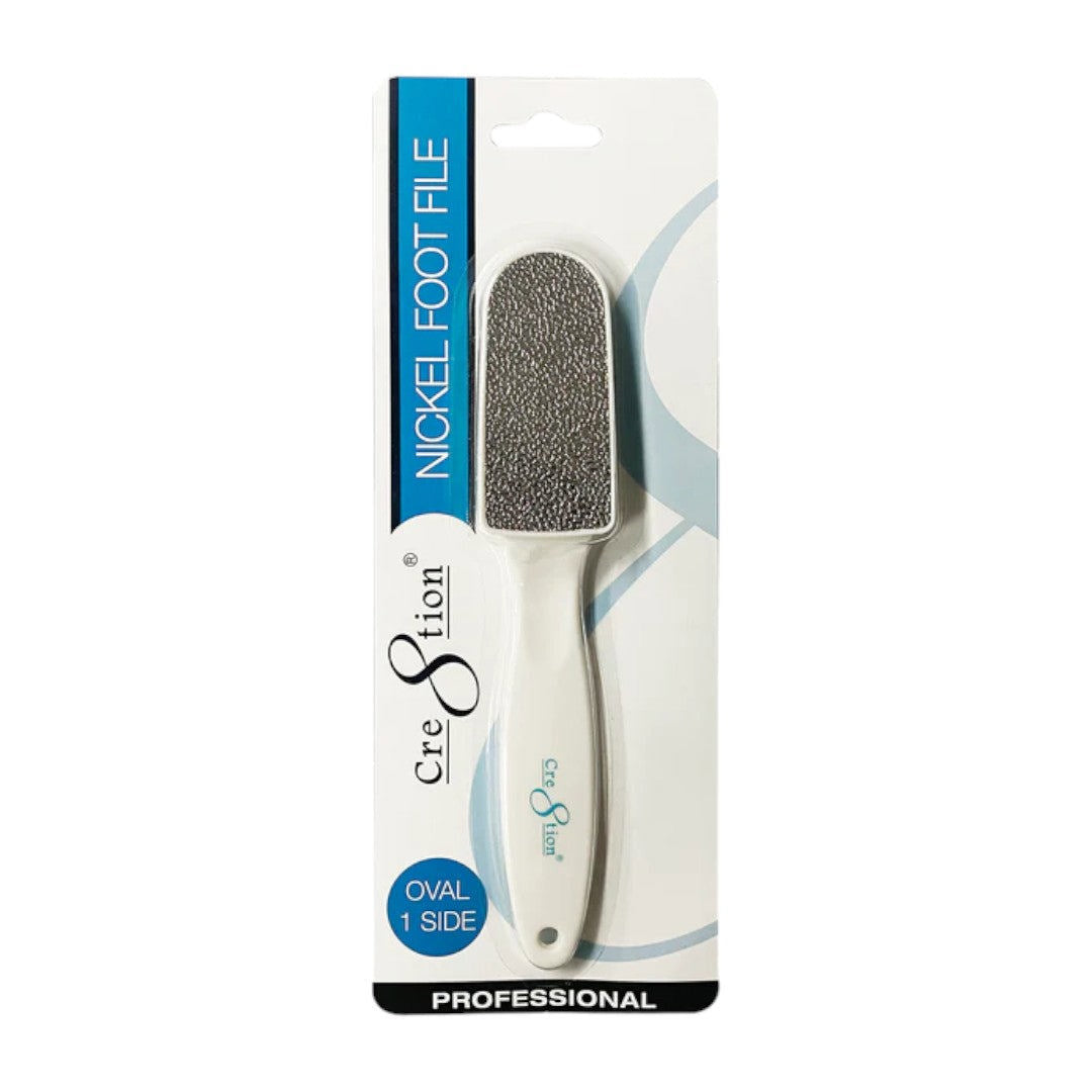 Cre8tion Nickel Foot File - Oval 1 Side