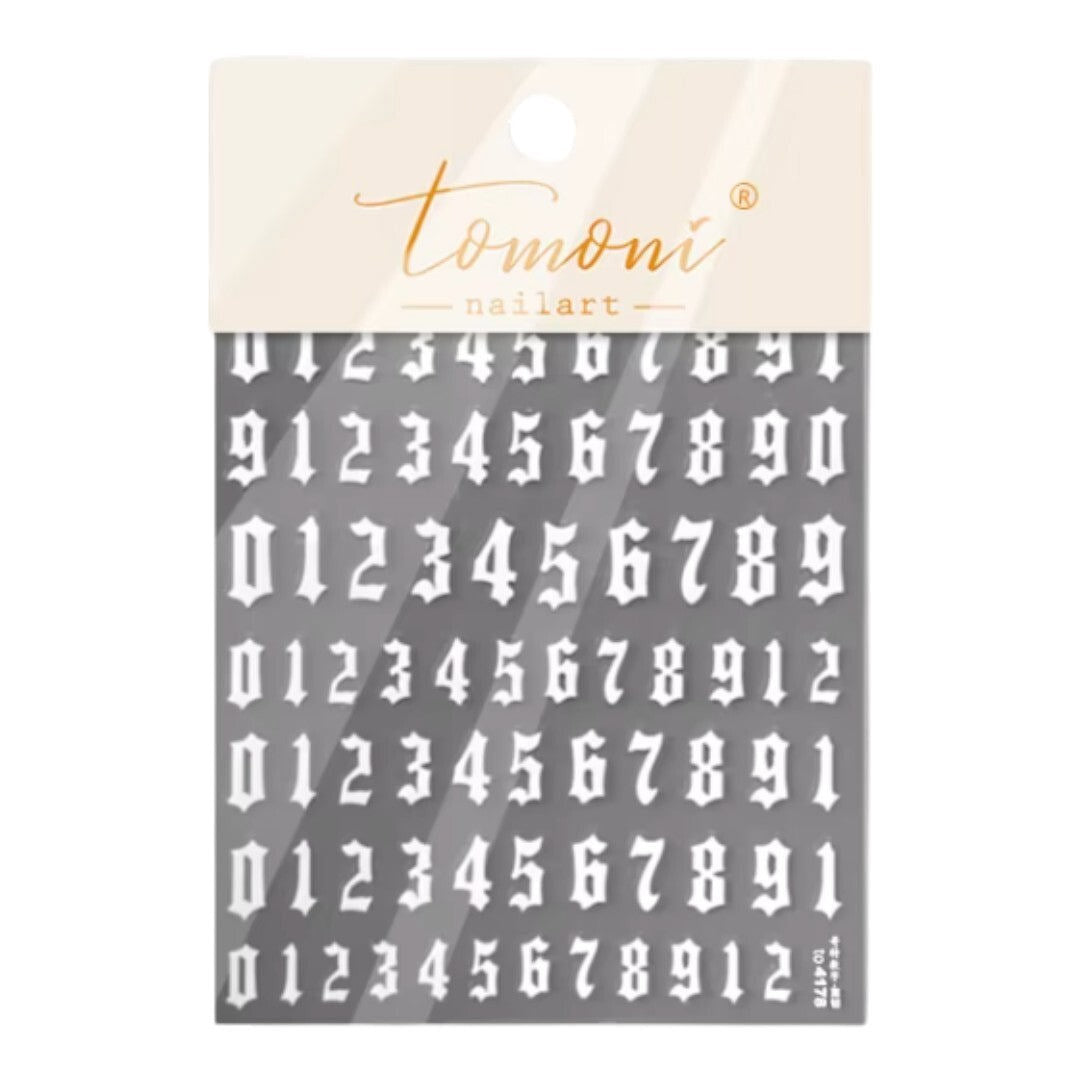 CNBS Nail Stickers - Gothic Number