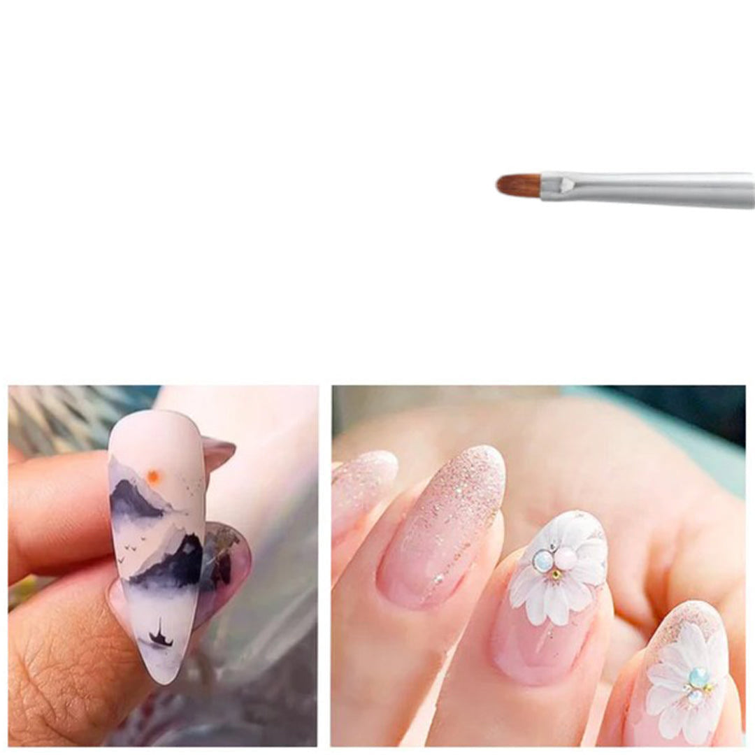 Akzéntz Art Brush - Mini Oval #8