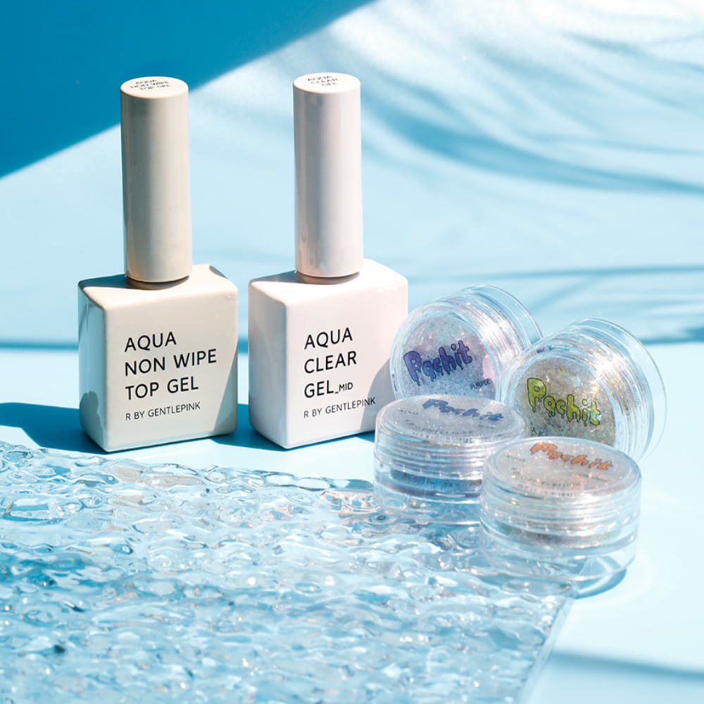 Gentle Pink RG Aqua Glitter Set (Gentle Pink X Ryu Unni X Pochit)