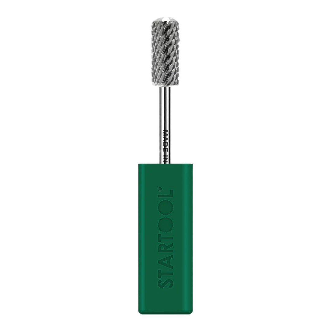 Startool Nail Drill Bits - Small Barrel Round Top Carbide RX Extra Coarse Grit 3/32 Silver