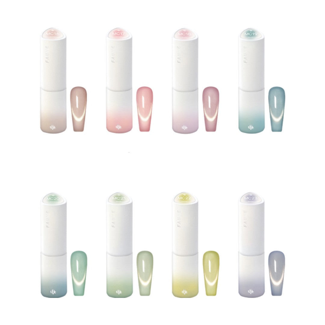 FAUVE Cat Eye Gel Polish - Honey Pale #MC16-23 (8Pcs)