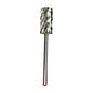 SP Nail Drill Bits - Large Barrel Carbide H5X Quintuple Extra Coarse Grit 3/32 Silver
