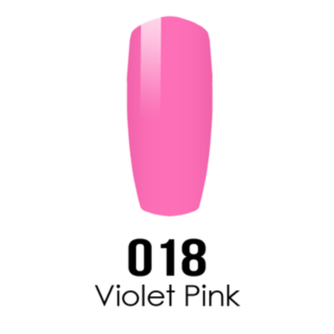 DND DC Gel & Lacquer Duo - Violet Pink #018