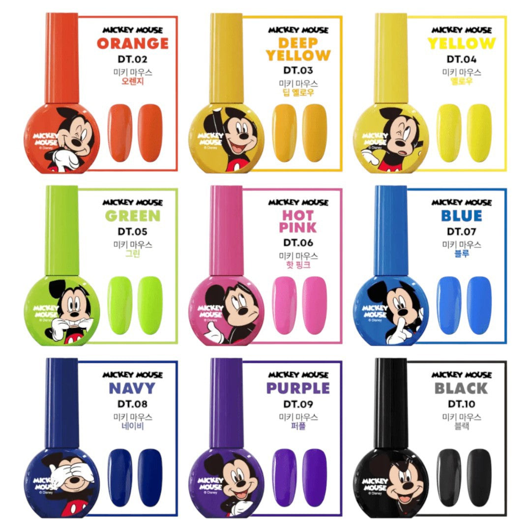 DGEL X DISNEY Micky Mouse Gel Polish - Black #DT10