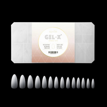 Apres Gel-X Tips Box 2.0 - Ombre Almond (210Pcs)
