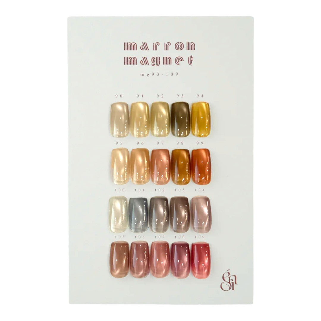 énoi Magnetic Gel Polish, Japanese Brand - Marron Magnet MG102