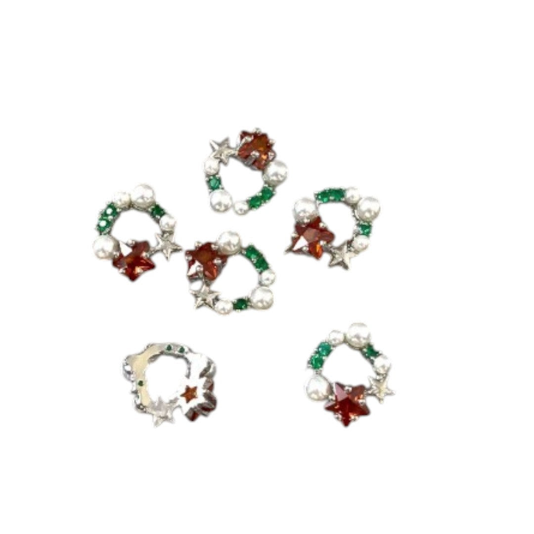 CNBS Nail Charms - Christmas Garland & Wreaths (5pcs)