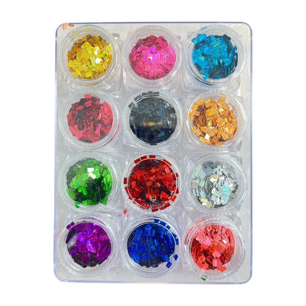 CNBS Glitter - Holographic Squares #23
