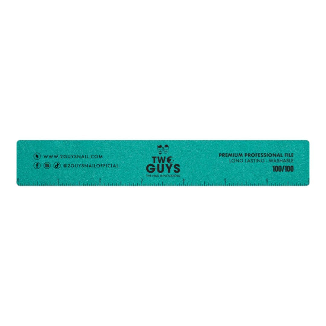 2Guys Nail Files - Premium Jumbo Square 100/100 Grit (Pack Of 25)