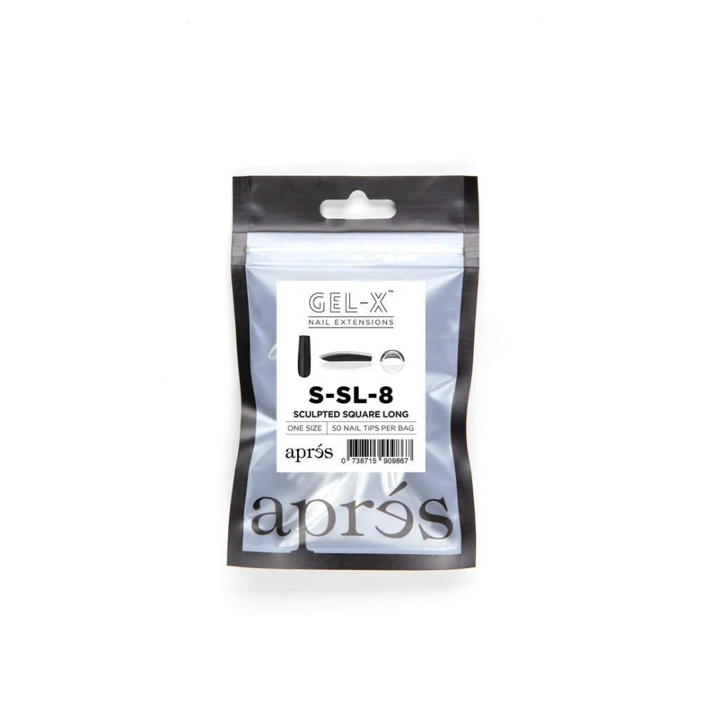 Apres Gel-X Refill Tips - Sculpted Square Long (50Pcs)