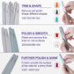 Kokoist Nail Files - Replaceable Straight 220 Grit - White (Pack of 20)
