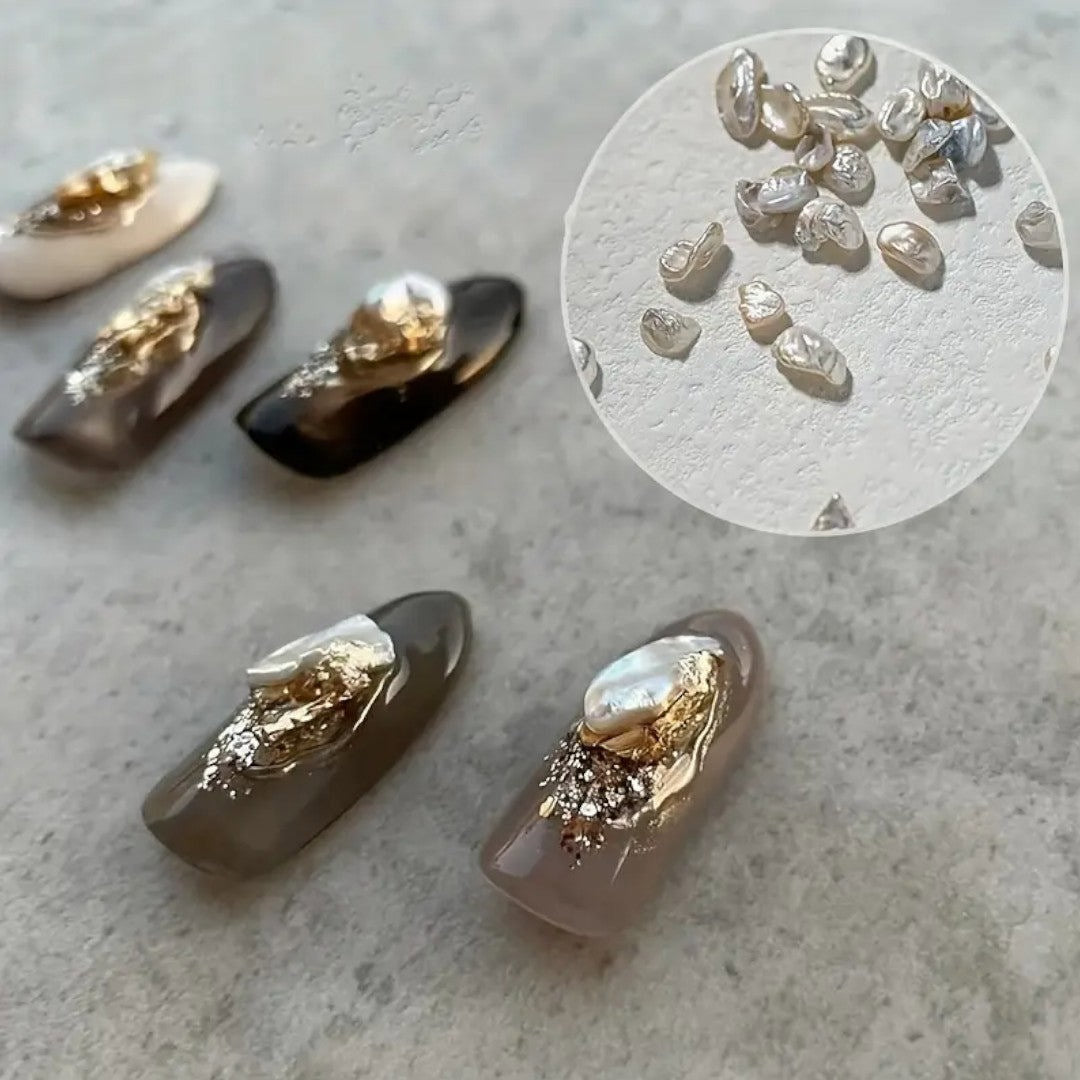 CNBS Nail Charms - White Crystal Clusters 10pcs