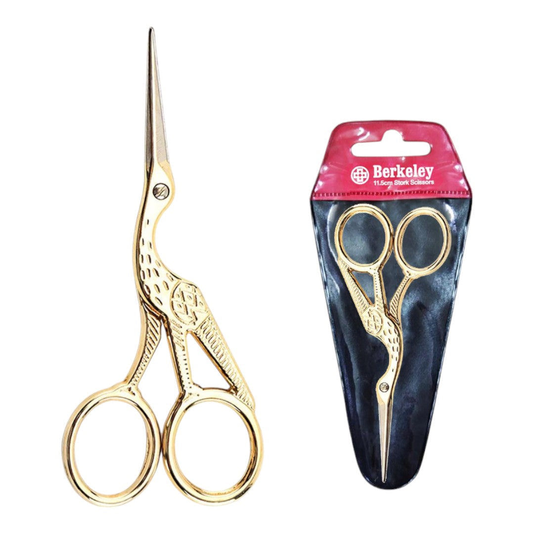 Berkeley Extra-Long Stork Scissors - Gold #SC867GD
