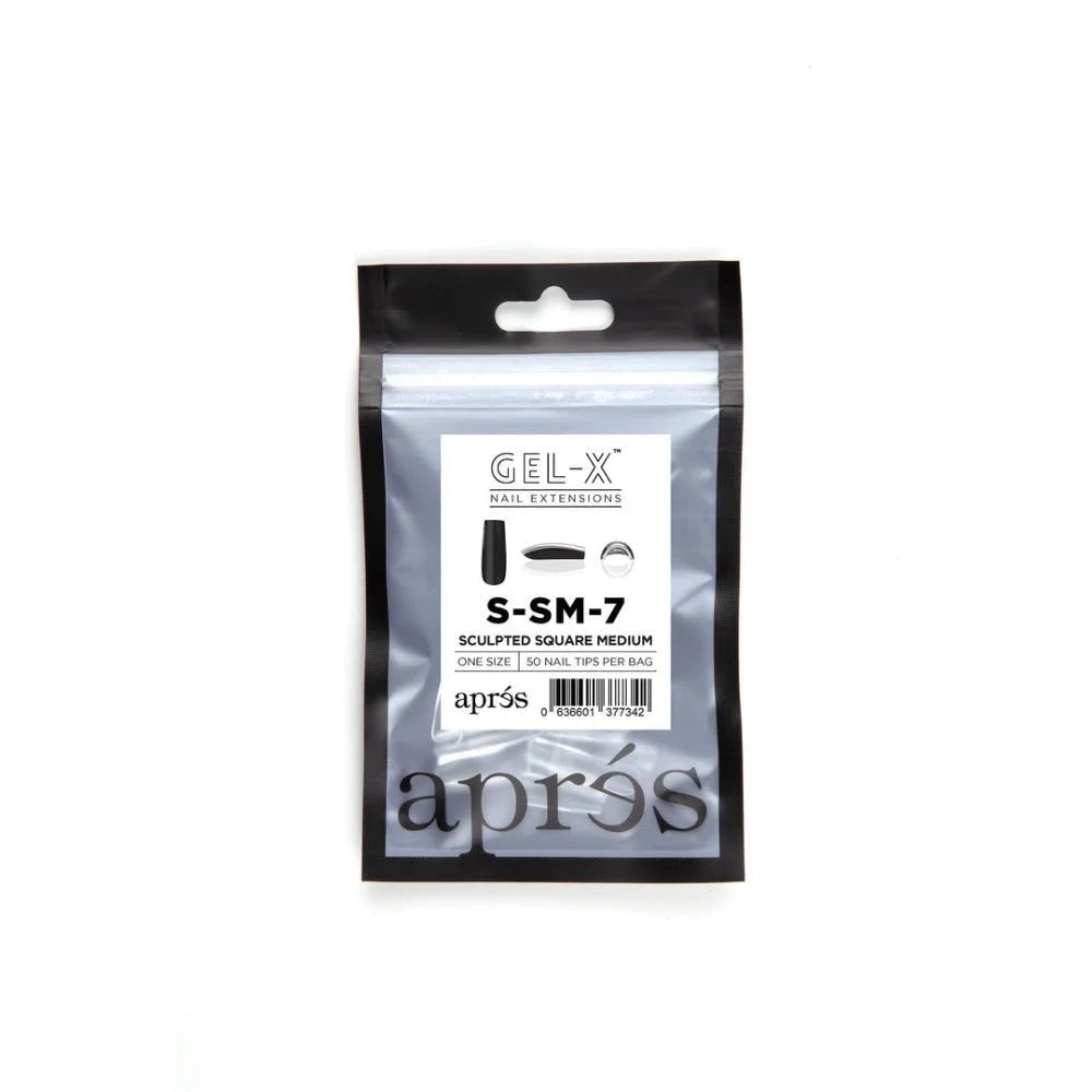 apres Gel-X Refill Tips - Sculpted Square Medium (50pcs)