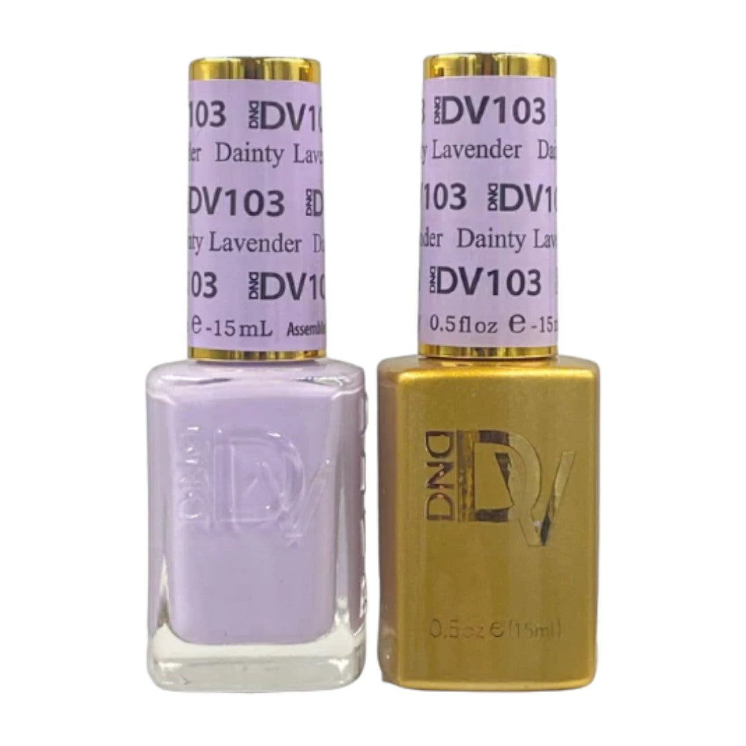 DND Diva Gel & Lacquer Duo - Dainty Lavender #103