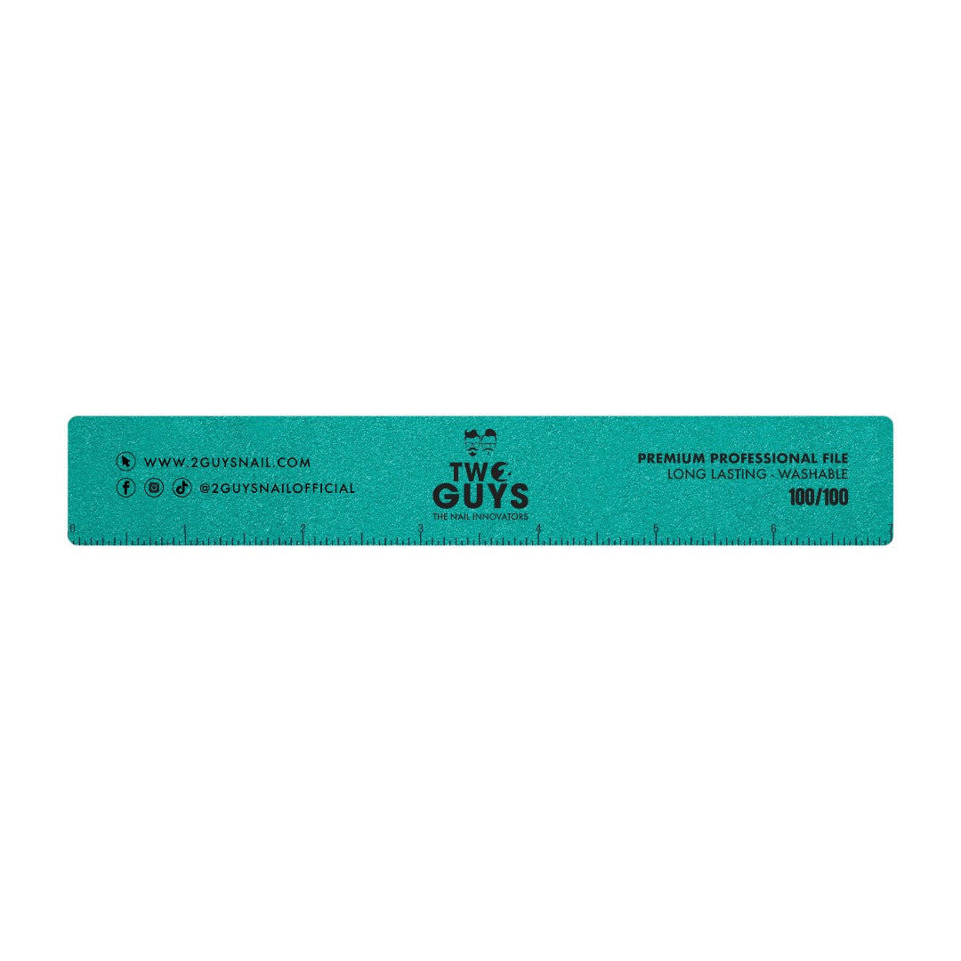 2Guys Nail Files - Premium Jumbo Square 100/100 Grit (1pcs)