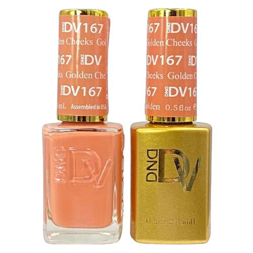 DND Diva Gel & Lacquer Duo - Golden Cheeks #167