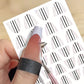CNBS Nail Stickers - French Design With Positioning Lines #H033