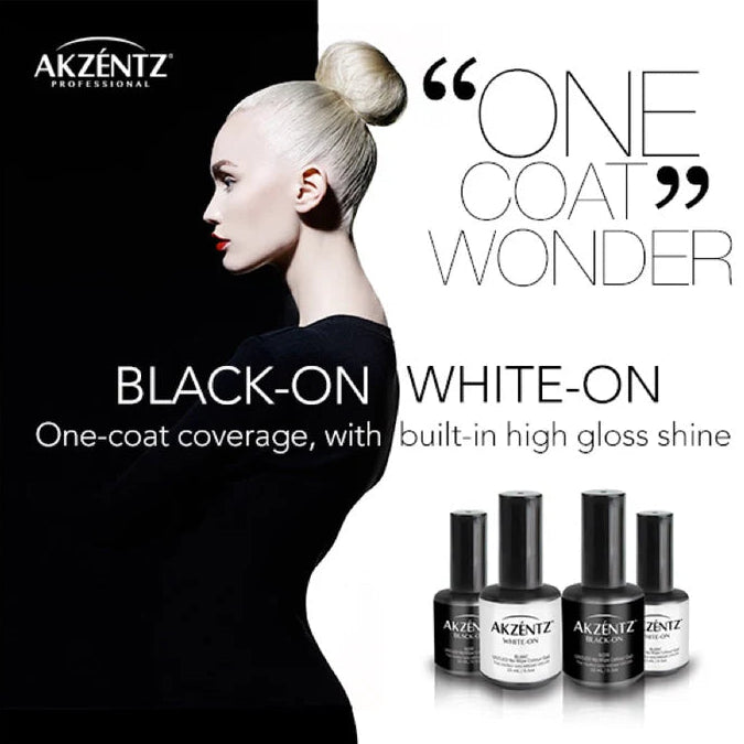 Akzéntz White-On One Coat Wonder (Non-Wipe White Gel)