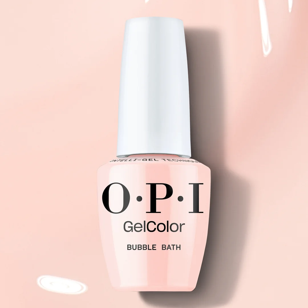 OPI Gel Colour - Funny Bunny + Bubble Bath (DIY OPI’m a Bubble Bunny COMBO)