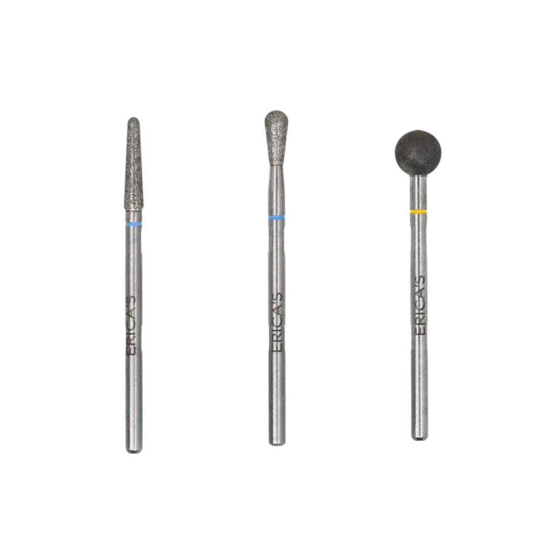 Erica's ATA Nail Drill Bits - Finesse Dry Mani Kit 3/32 (3pcs)