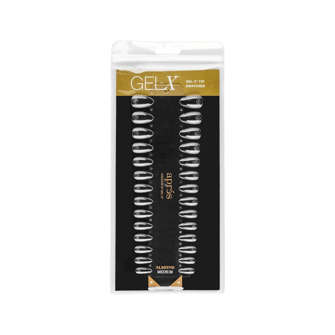 Apres Gel-X Tip Swatch - Natural/Sculpted Almond Short