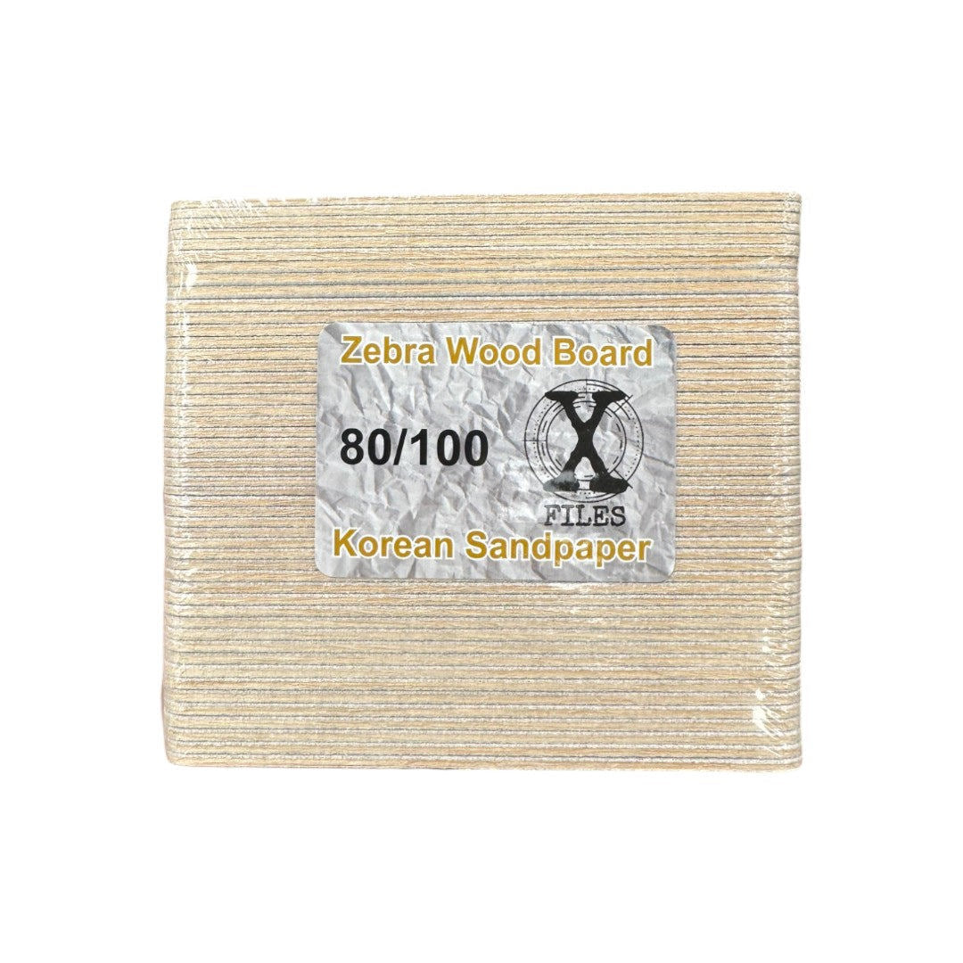 GMT Mini Nail Files - Zebra 80/100 Grit (Case Of 100)