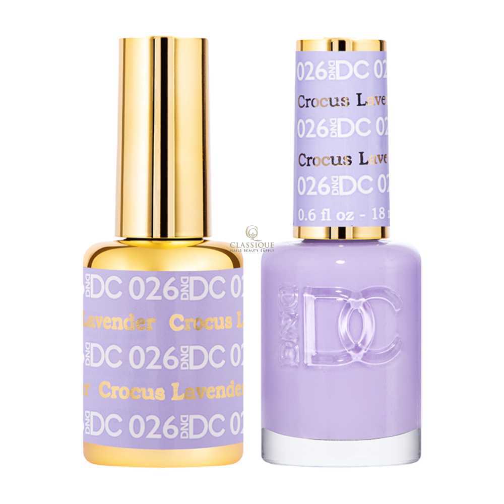 DND DC Gel & Lacquer Duo - Crocus Lavender #026