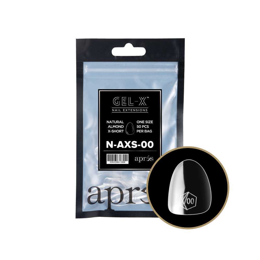 Apres Gel-X Refill Tips 2.0 - Natural Almond Extra Short (50Pcs)