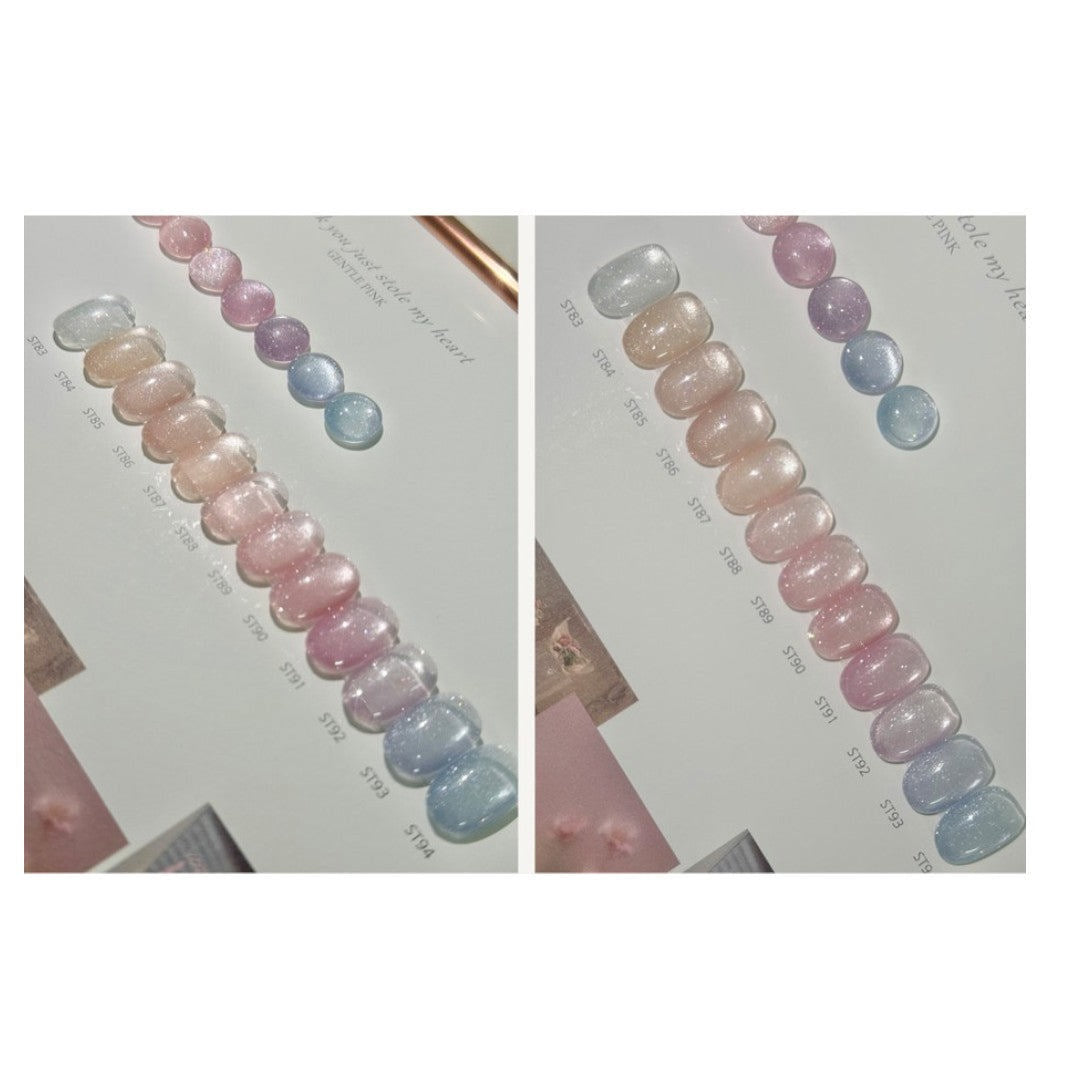 Gentle Pink Cat Eye Gel Polish #ST83